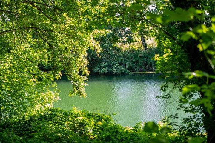 Vue sur le fleuve Le Vidourle Marsillargues