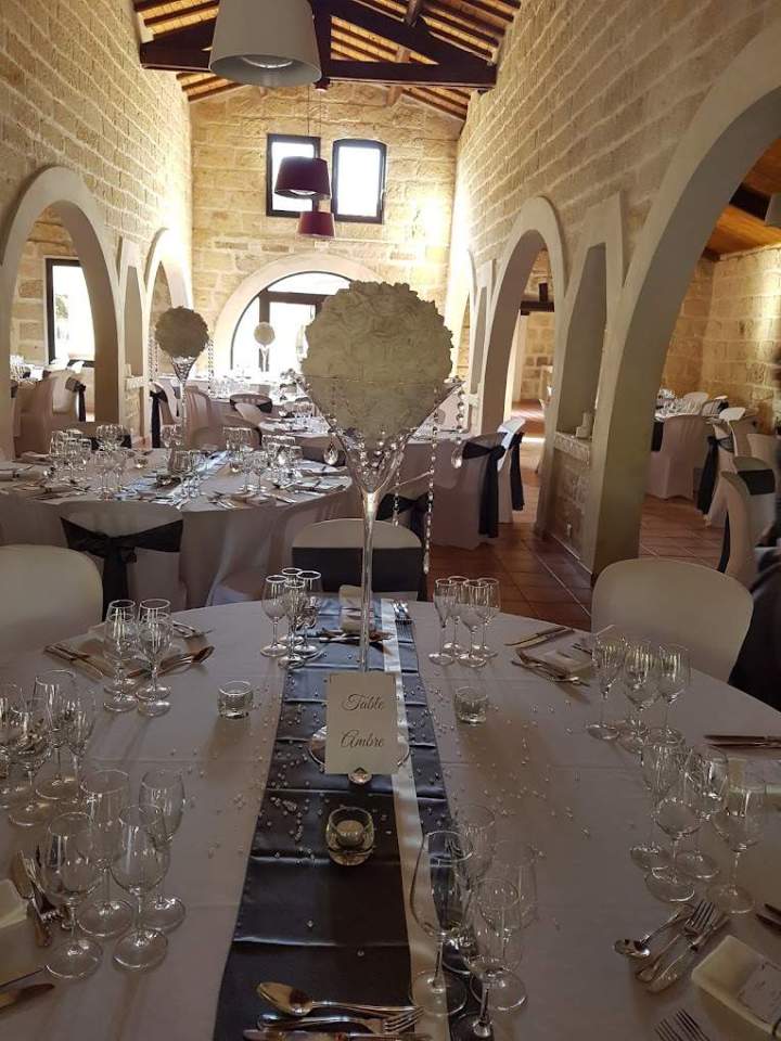 Tables de réception champêtres Marsillargues